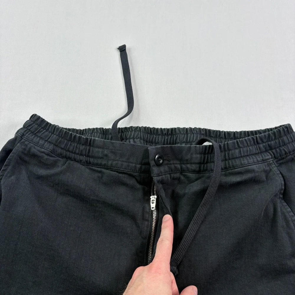 Outerknown Pants Mens Medium Black Stretch Lounge Drawstring Beach Casual